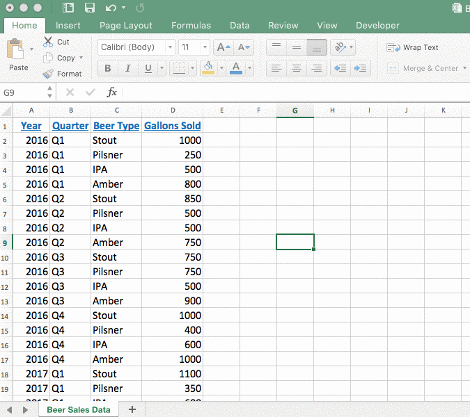 creating a pivot table in excel 2016 tutorial